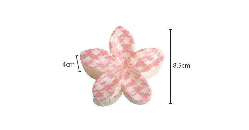Flower hair claw clip size reference 8.5cm x 4cm