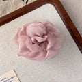 Fabric flower hair claw