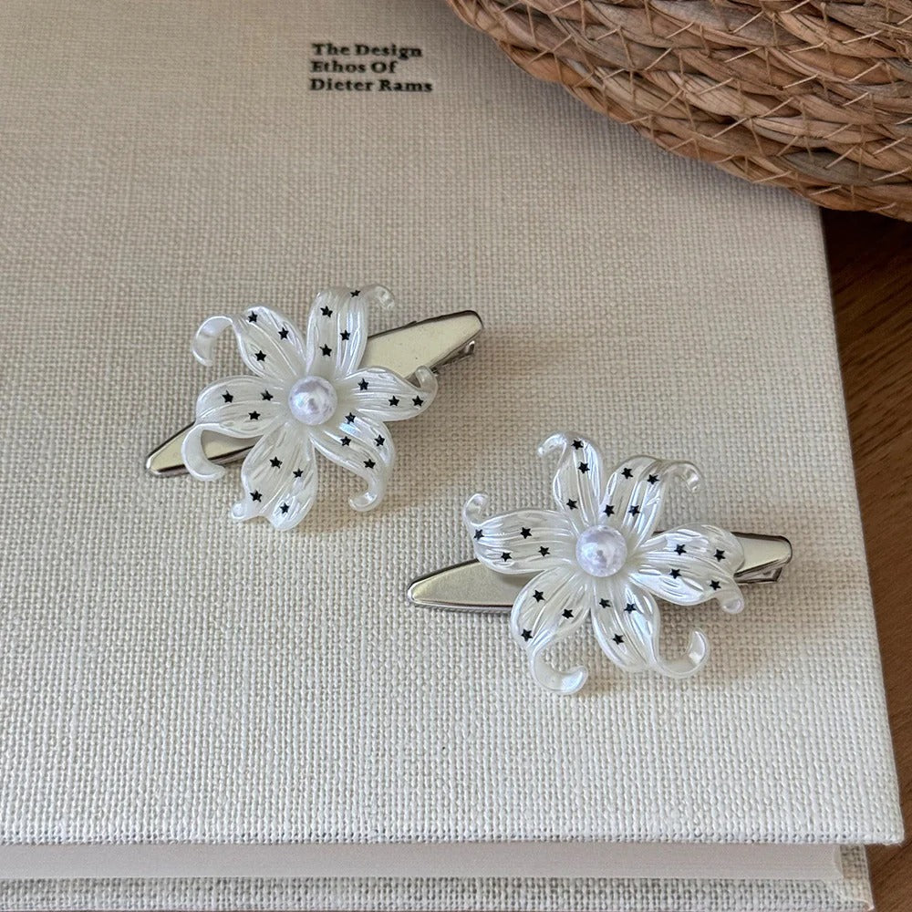 Acrylic Flower Hair Clip